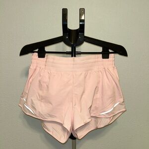 lululemon Hotty Hot High-Rise Lined Short 2.5” Strawberry Milkshake